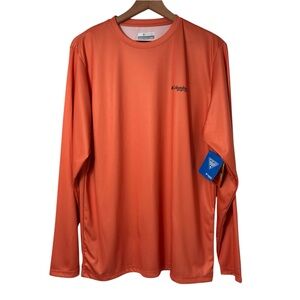 COLUMBIA ORANGE TERMINAL TACKLE PFG FISH FLAG MEN SIZE MEDIUM BRAND NEW WITH TAG
